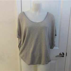 POOKIE & SEBASTIAN GRAY & GOLD SHIMMER SWEATER M*